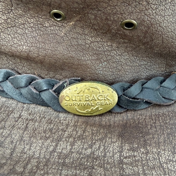 OUTBACK SURVIVAL GEAR  DISTRESSED LEATHER COWBOY HAT -S -NWT ! ?? main image 5
